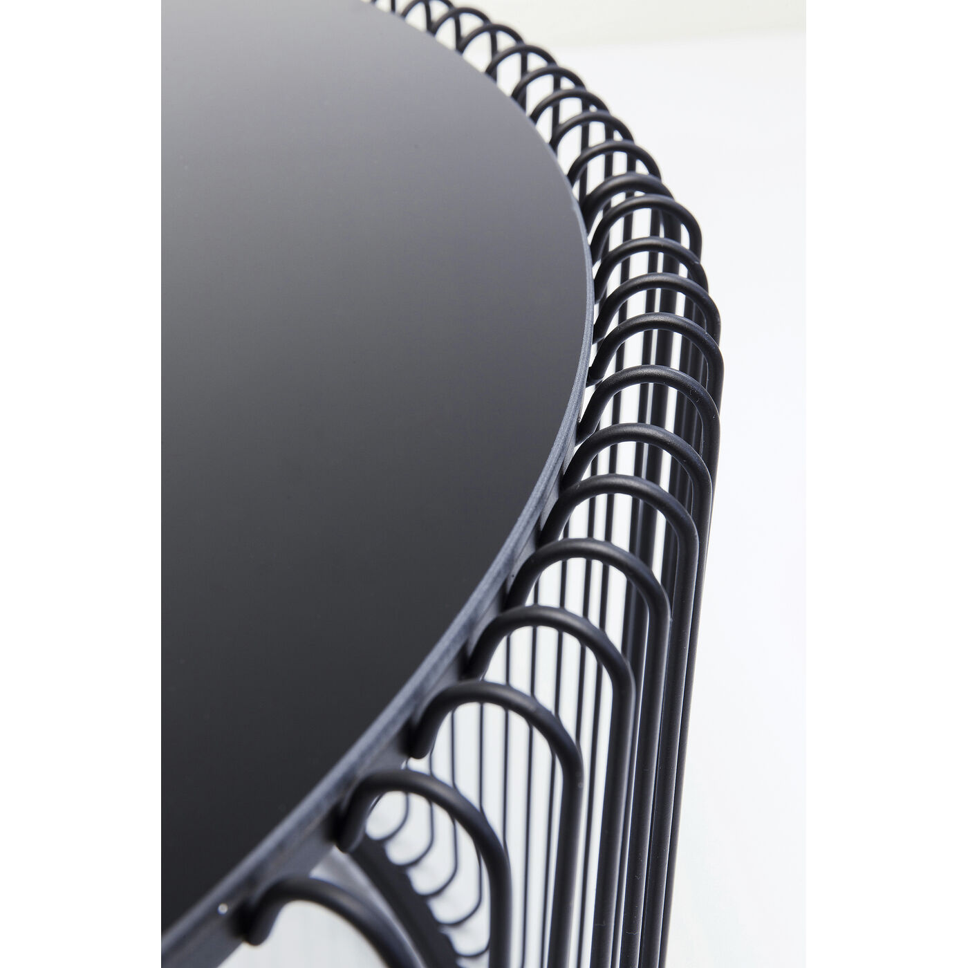 Стол кофейный Wire Uno Black Ø80 см