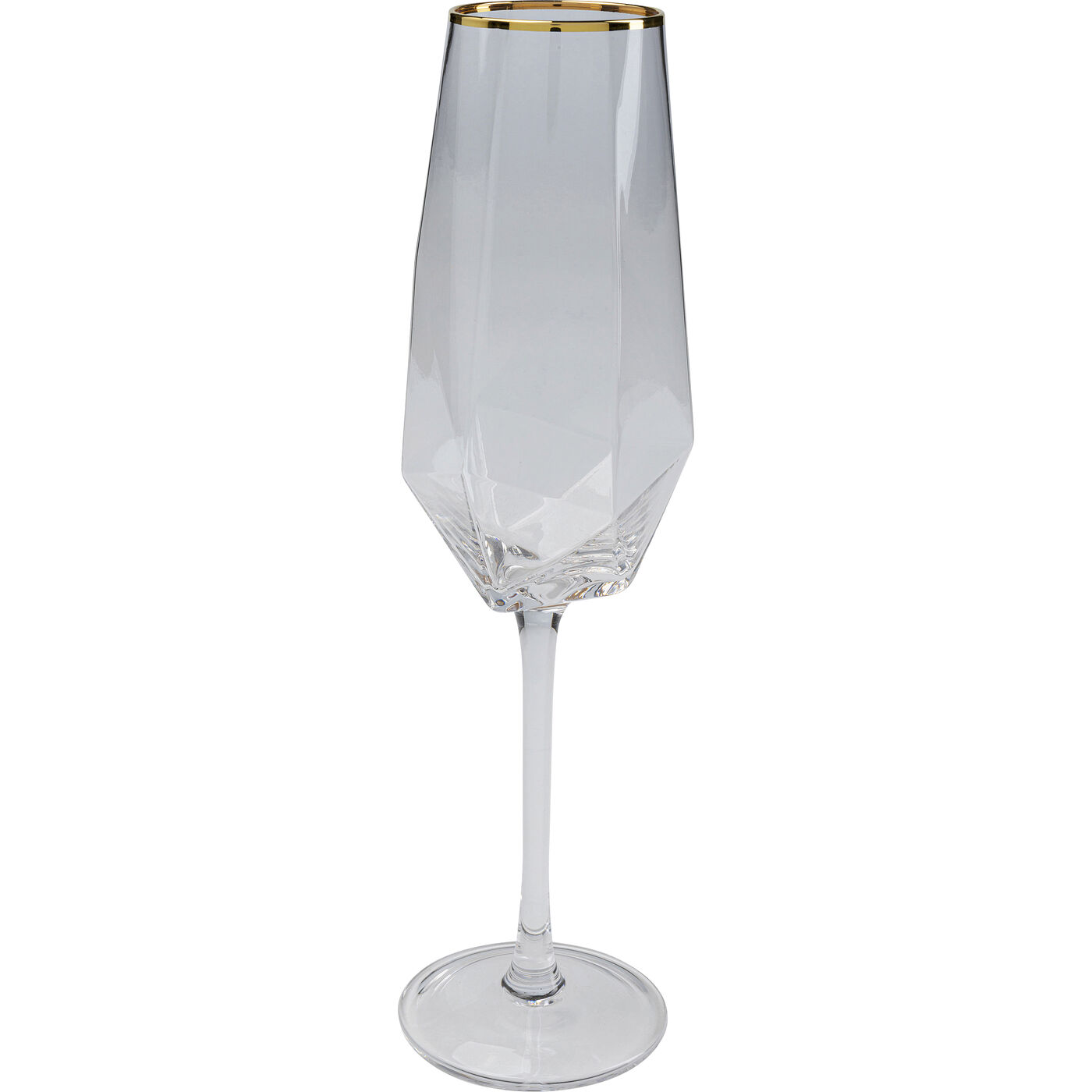 Бокал для шампанского Diamond Gold Rim