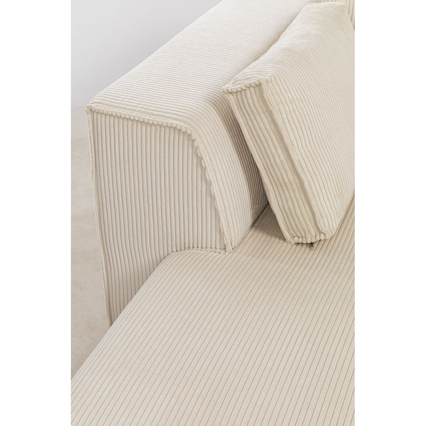 Диван левосторонний угловой Infinity Ottomane Cord Creme Left