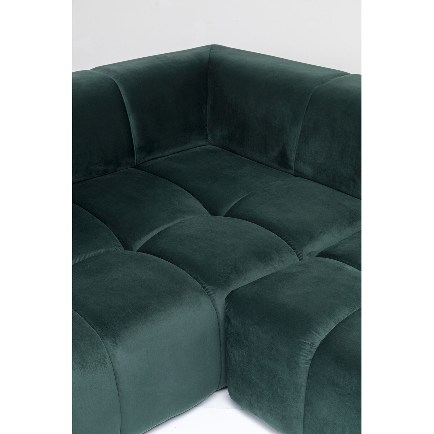 Диван угловой левосторонний Belami Velvet Dark Green Left 265 см