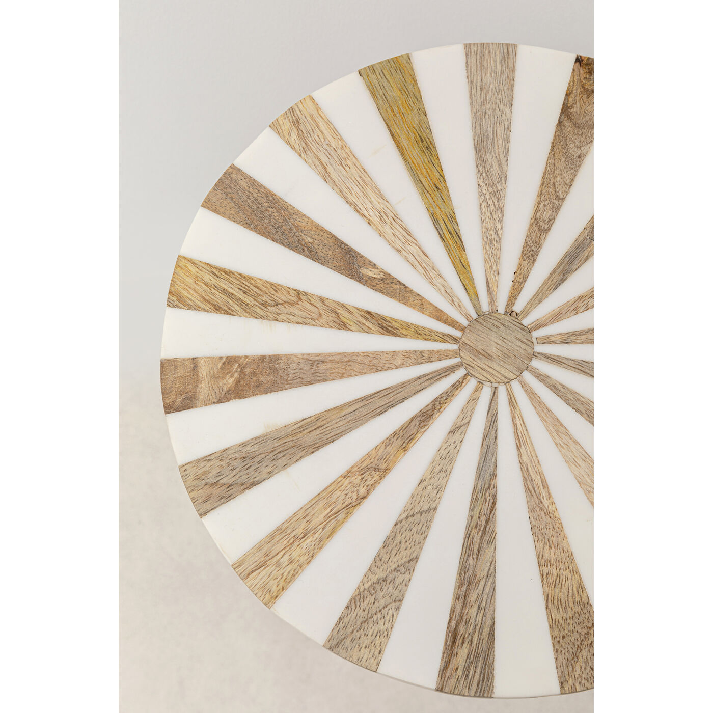 Стол приставной Domero Cirque Brass White Ø25 см