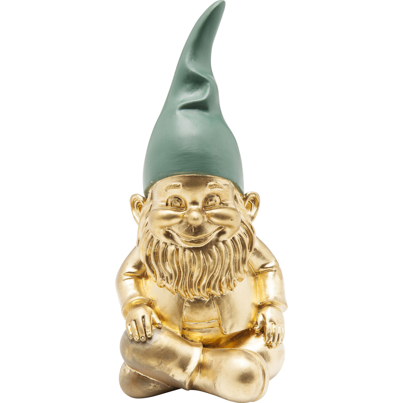 Фигура декоративная Zwerg Sitting Gold Green 19 см