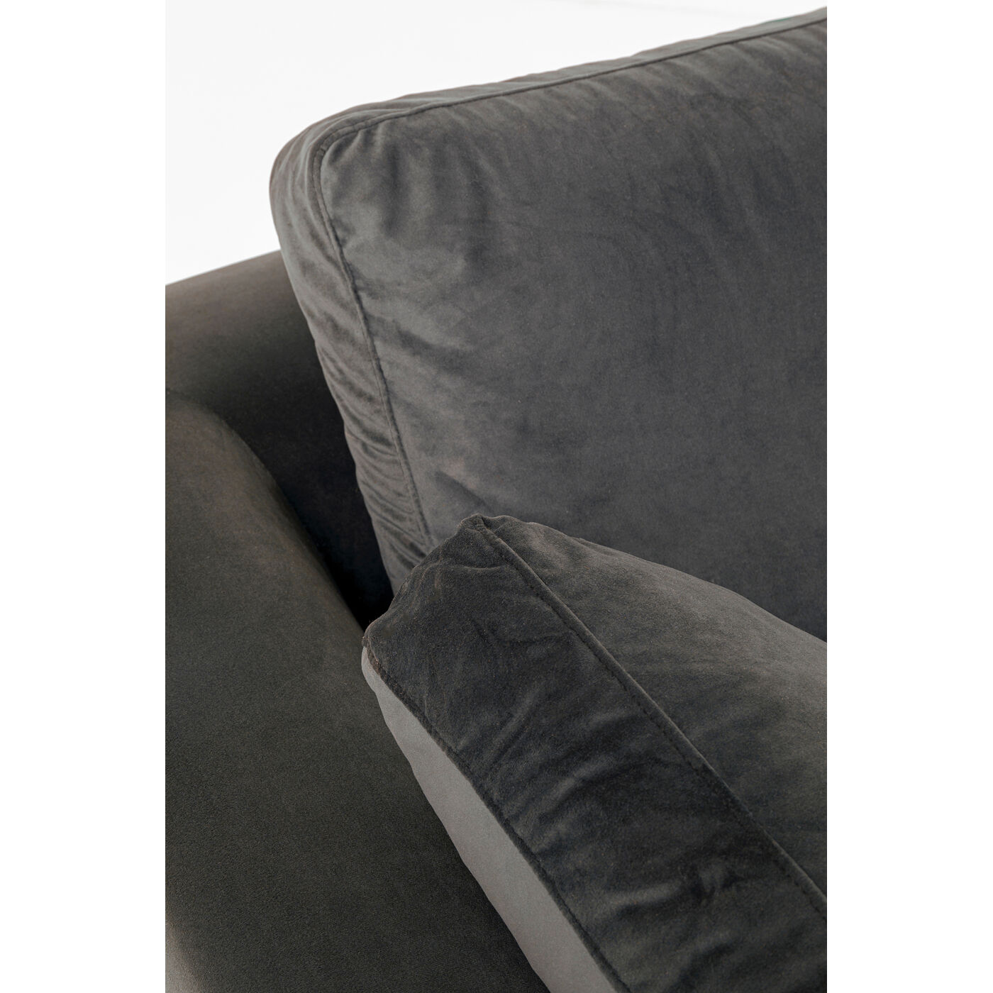 Диван угловой правосторонний Gianni Small Velvet Grey Right