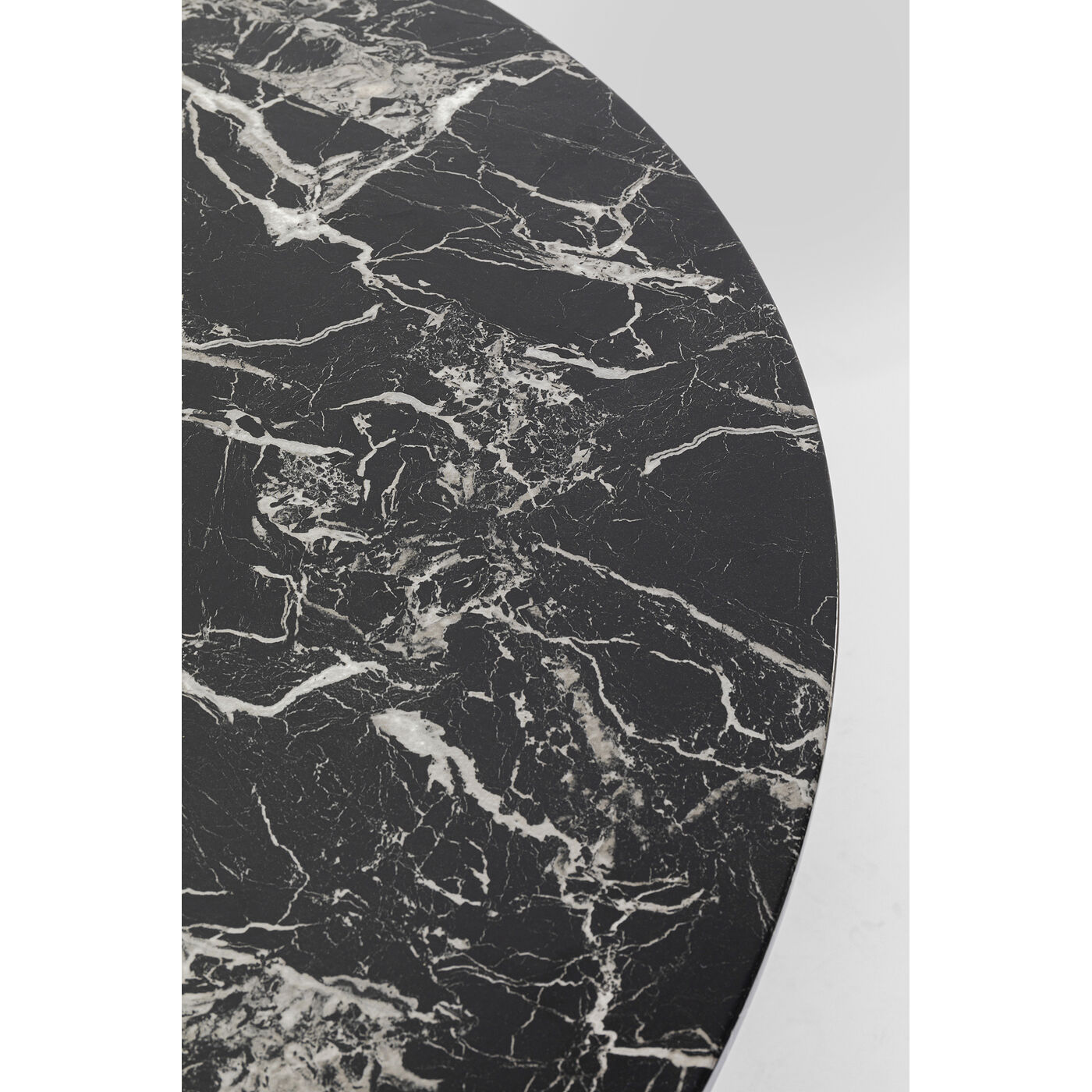 Стол Schickeria Marbleprint Black Ø110 см