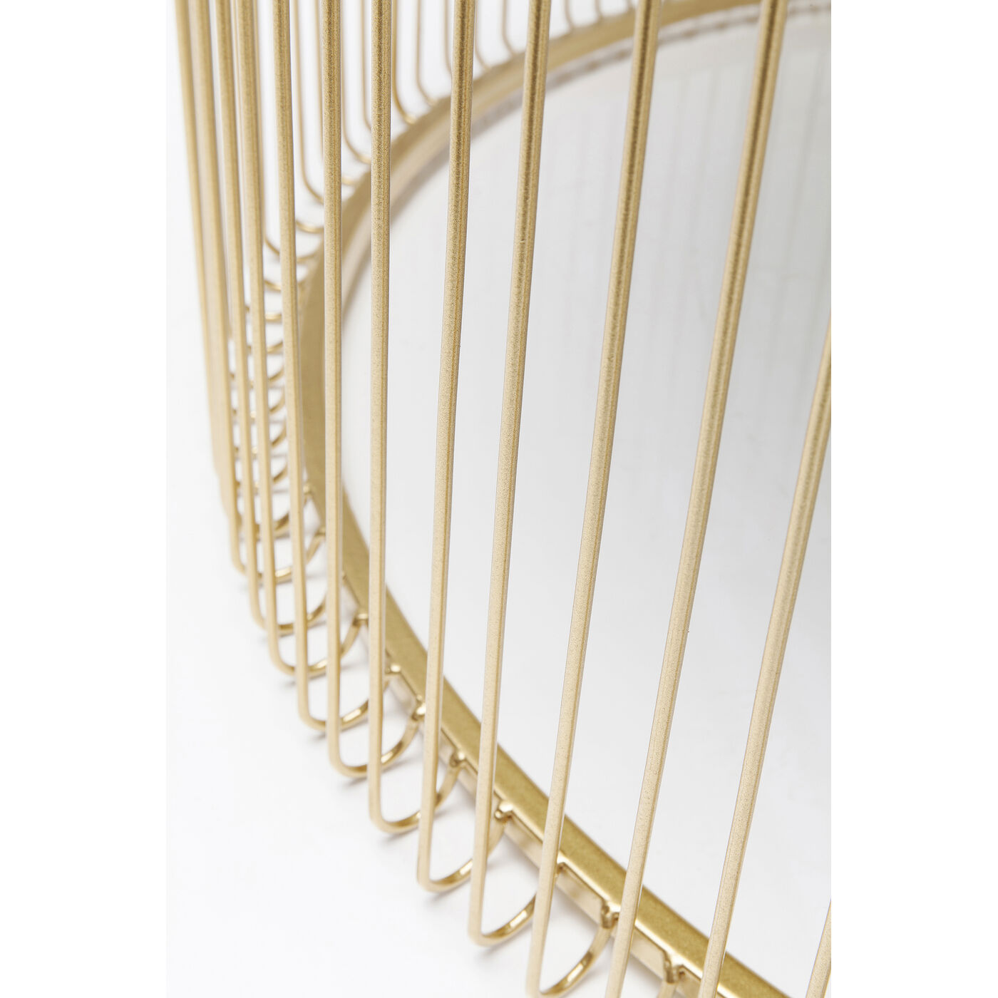Стол кофейный Wire Uno Brass Ø80 см