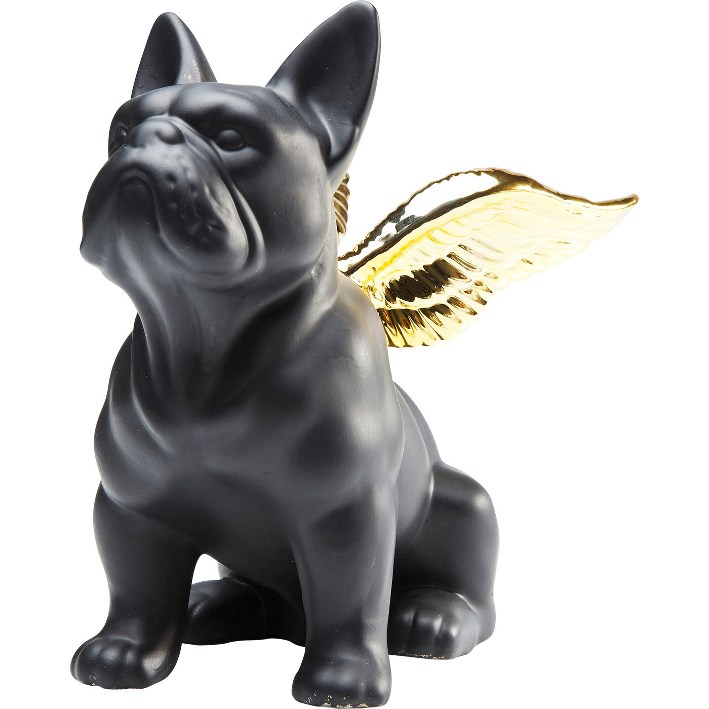Фигура декоративная Sitting Angel Dog Gold-Black