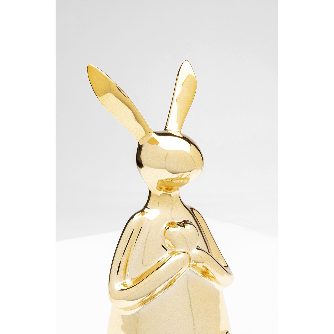Фигура декоративная Sitting Rabbit Heart Gold 29 см