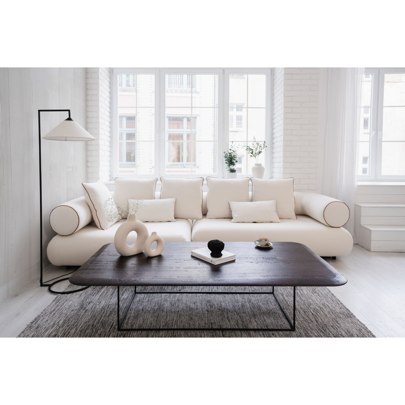 Диван левосторонний угловой Splendido Creme Left 327cm