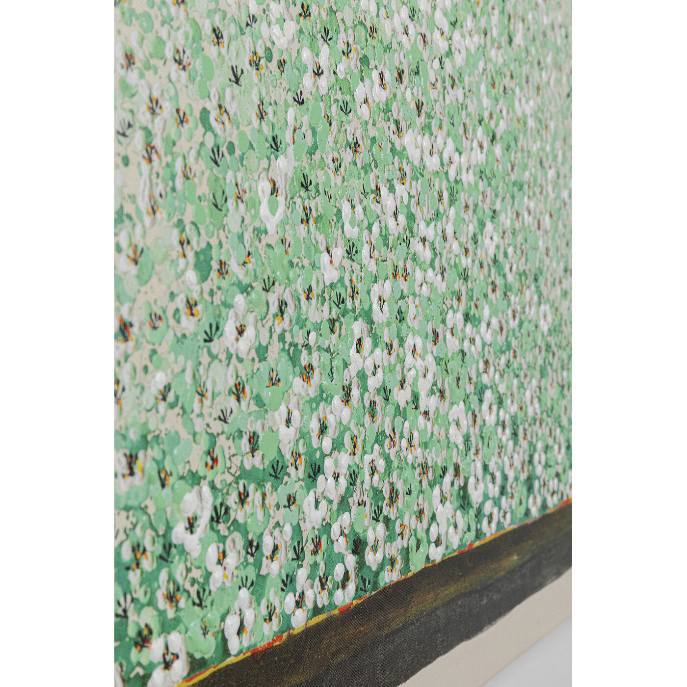 Картина на холсте Flower Boat Beige Green 80x100 см