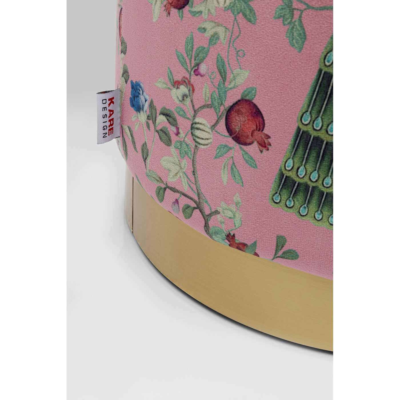 Пуф Cherry Peacock Brass Ø32 см
