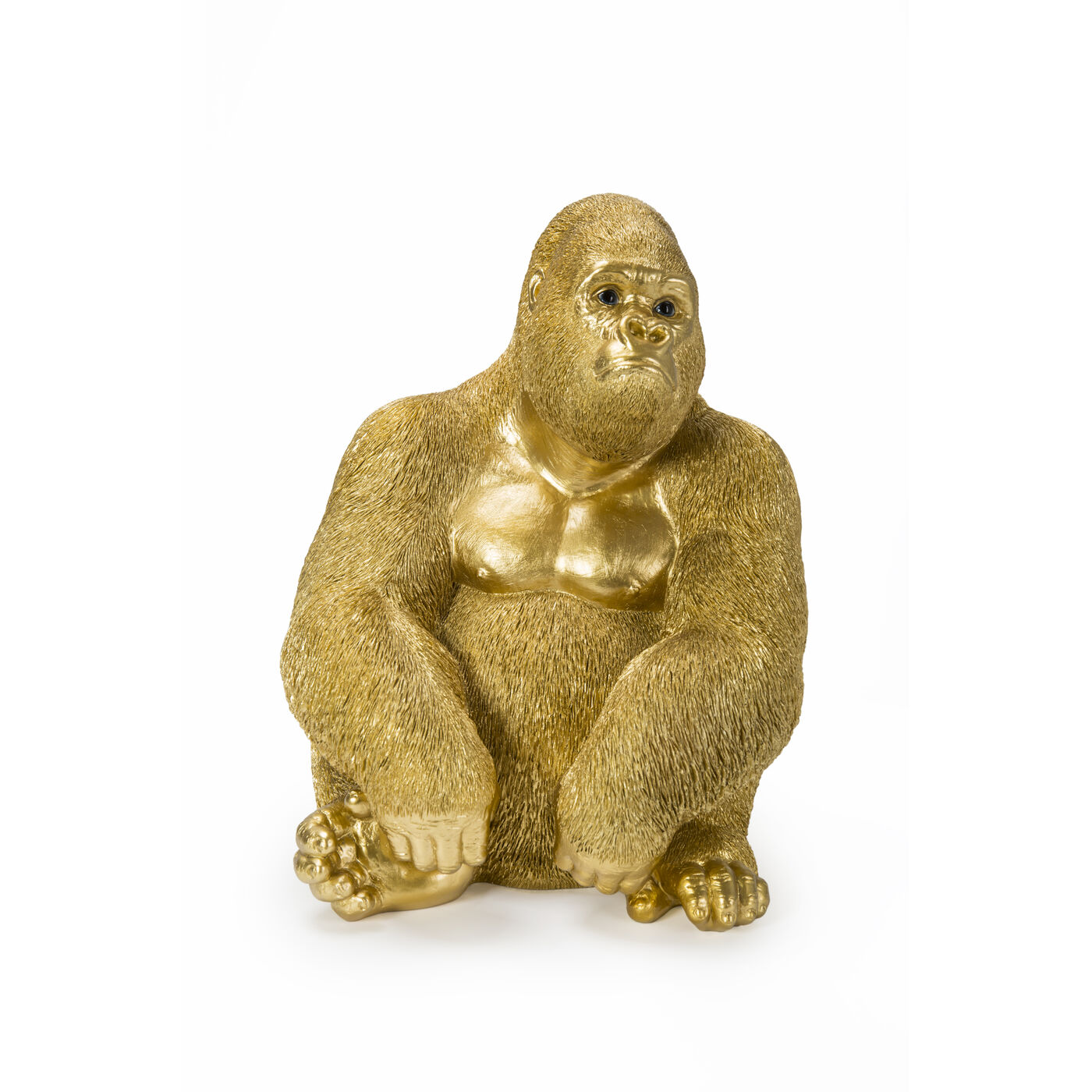 Фигура декоративная Monkey Gorilla Side Medium Gold 39 см