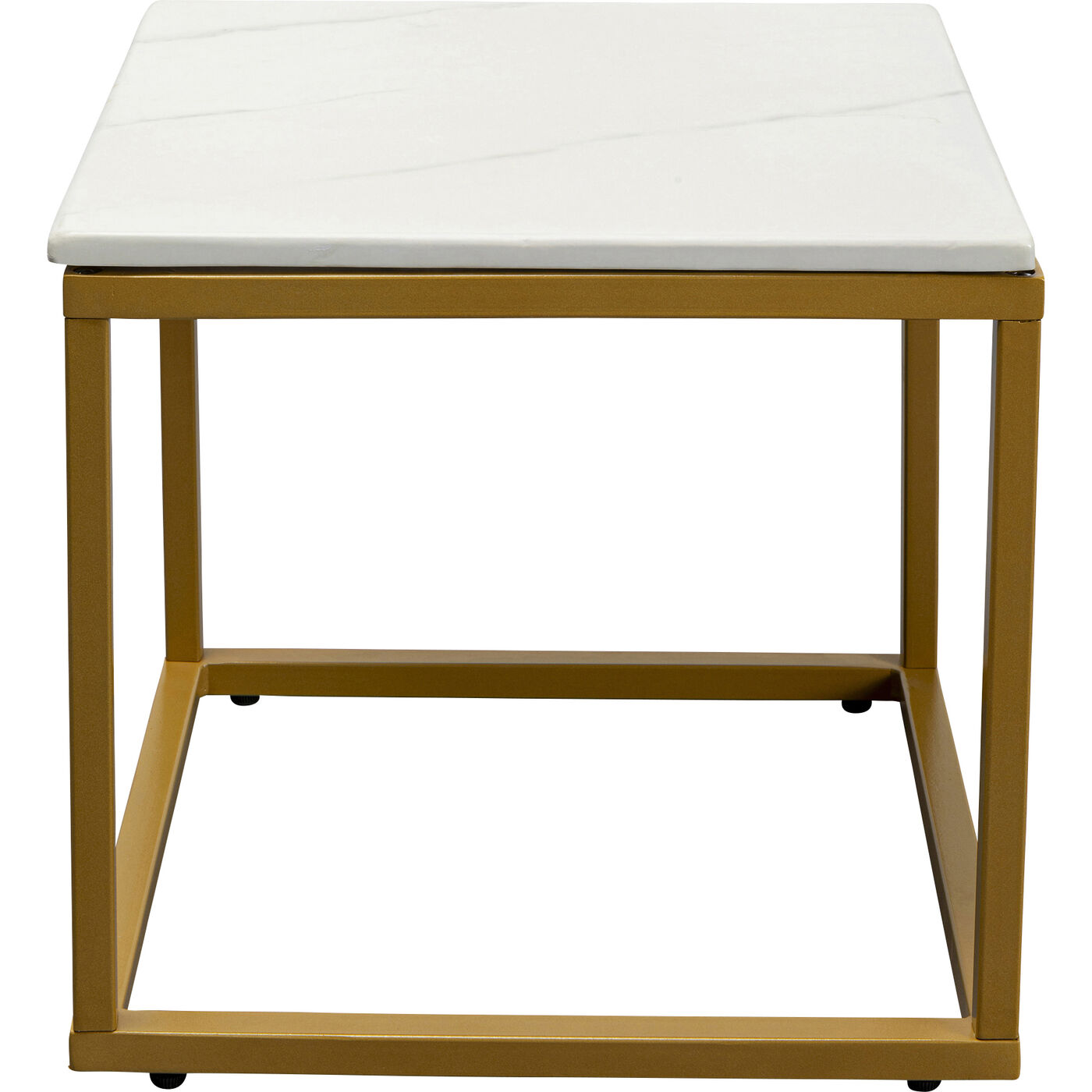 Стол приставной Key West Marble Gold 40x40 см