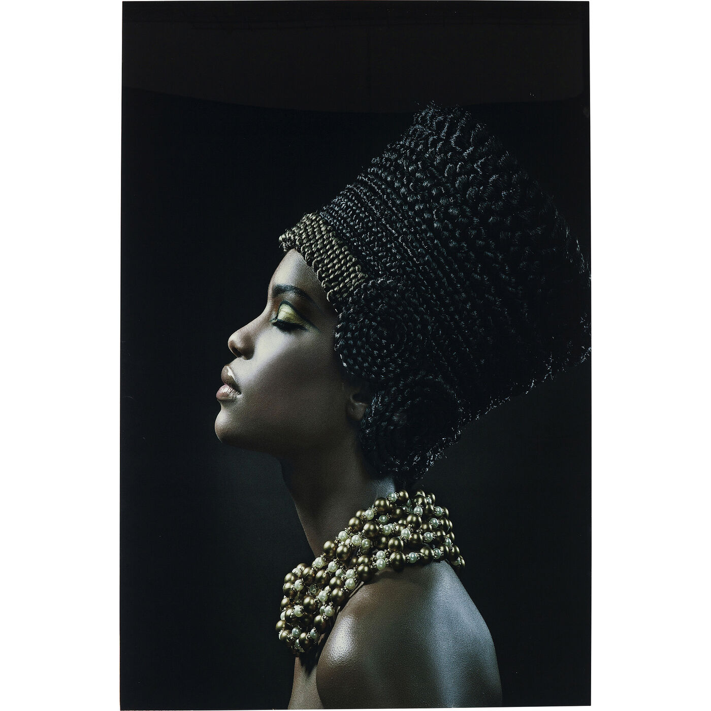 Картина стеклянная Royal Headdress Profile 100x150 см