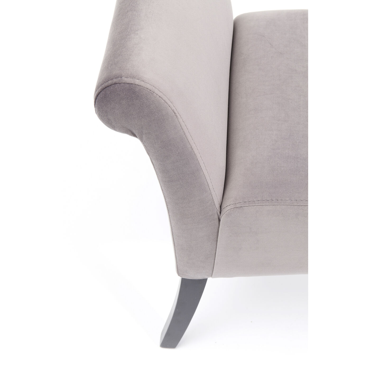 Скамья Motley Velvet Silvergrey