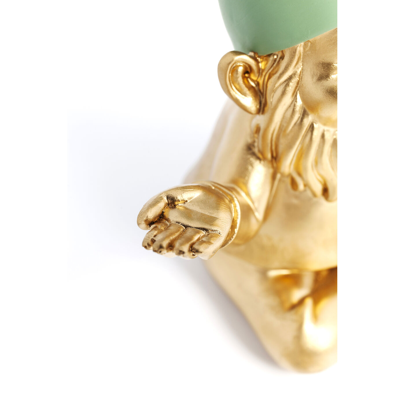 Фигура декоративная Zwerg Meditation Gold Green 19 см